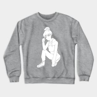 Manga gym babe Crewneck Sweatshirt